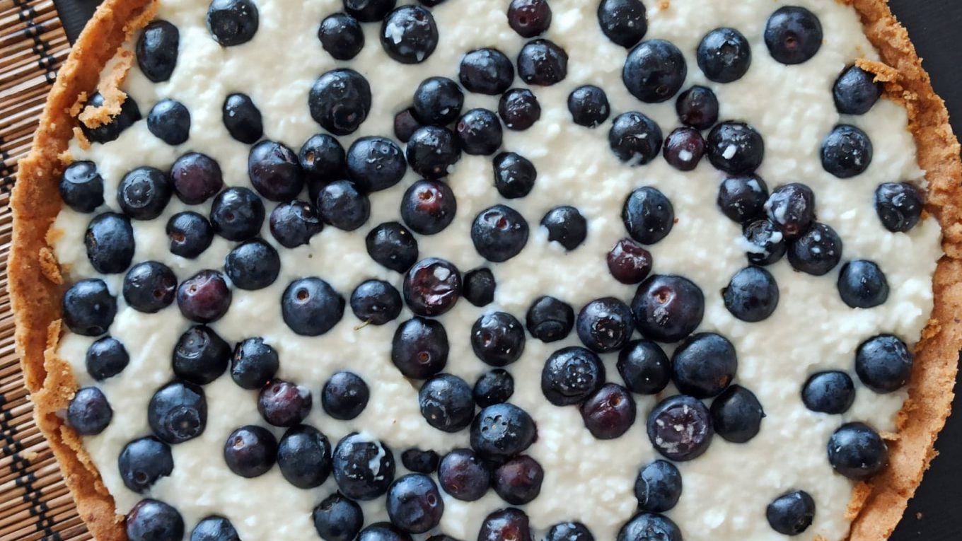 Tarta kokosowa z borówkami